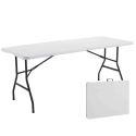 Table et 2 bancs pliants PEHD 180cm 8 places
