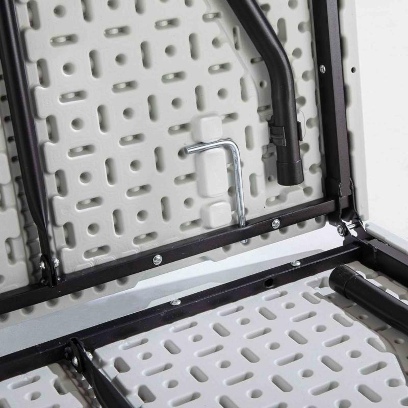 Table et 2 bancs pliants PEHD 180cm 8 places (3/7)