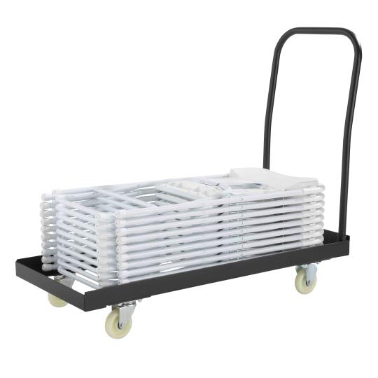 50 chaises pliantes + Chariot de transport