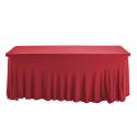 Nappe housse élastique pour table 180cm rouge