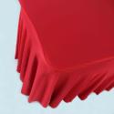 Nappe housse élastique pour table 180cm rouge