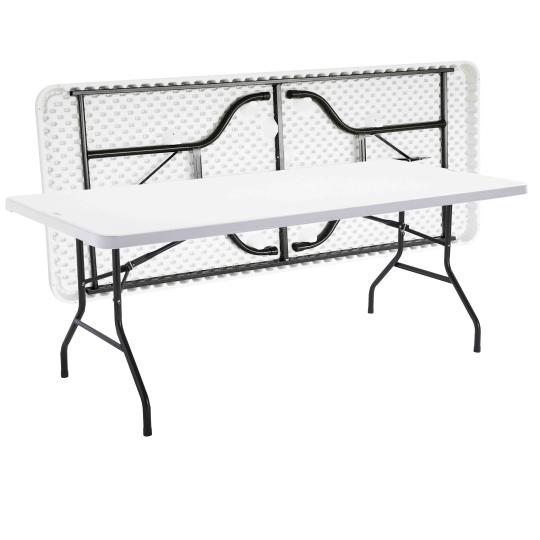 Table pliante 200cm 10 places Monobloc