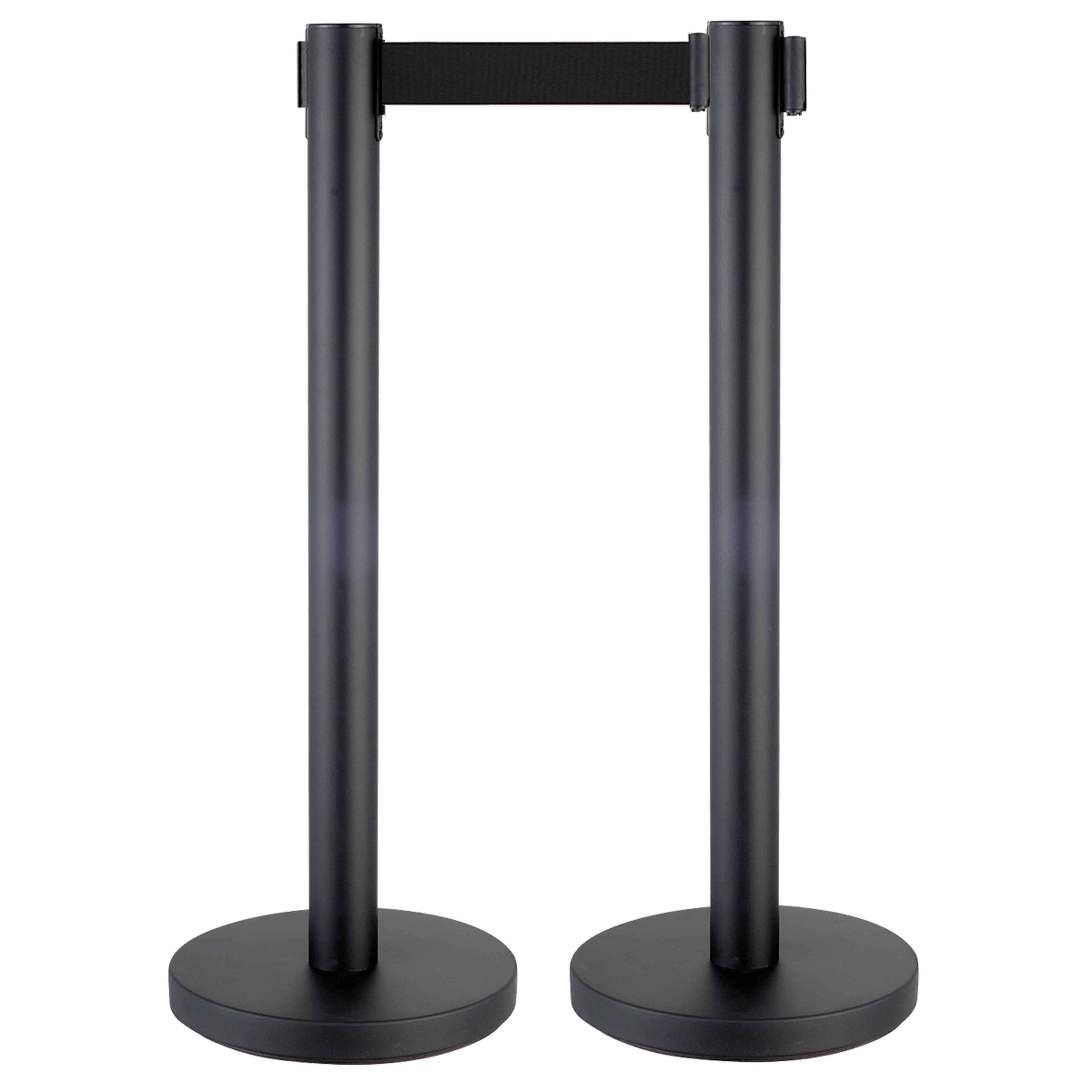 Poteaux de guidage à sangle rétractable