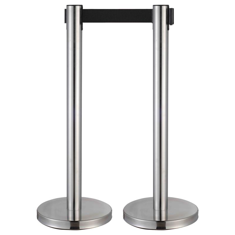 Poteaux de guidage enrouleur chromé