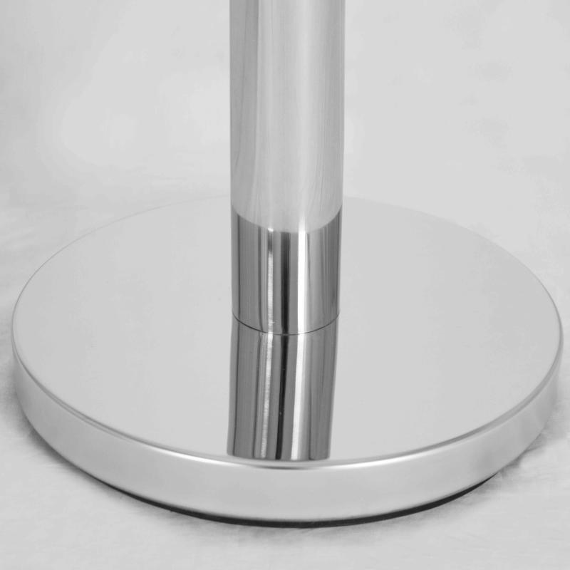 Poteaux de guidage à sangle chromé