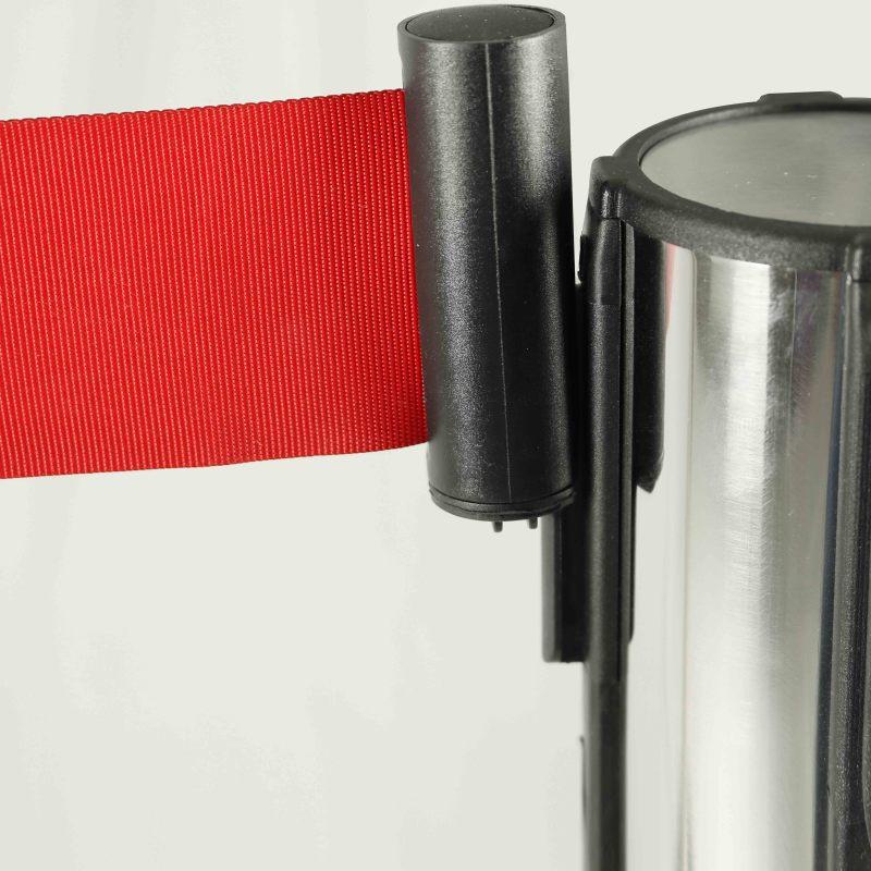 Poteaux de guidage à sangle chromé