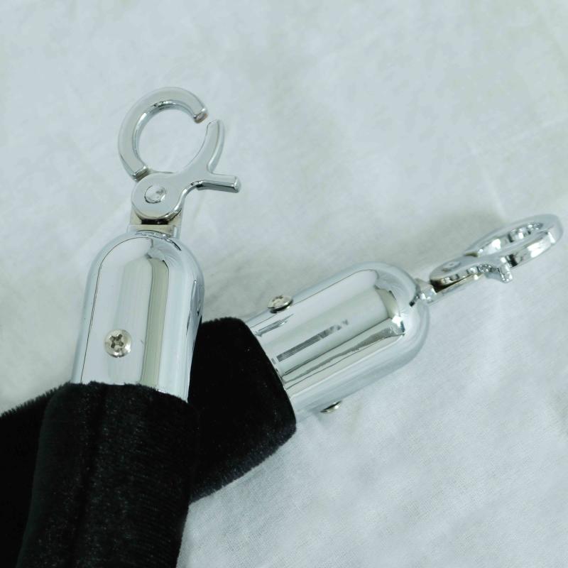 Cordon velours noir pour poteaux de guidage