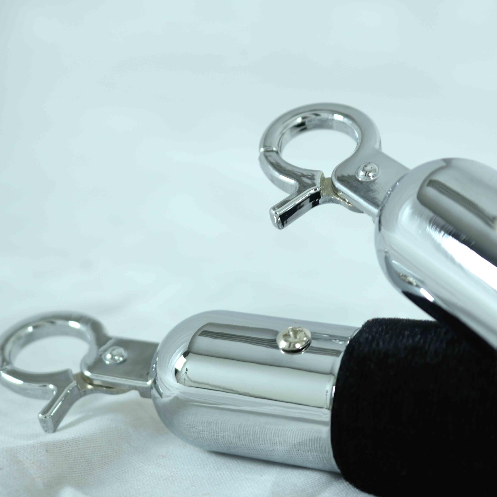 Cordon velours noir pour poteaux de guidage