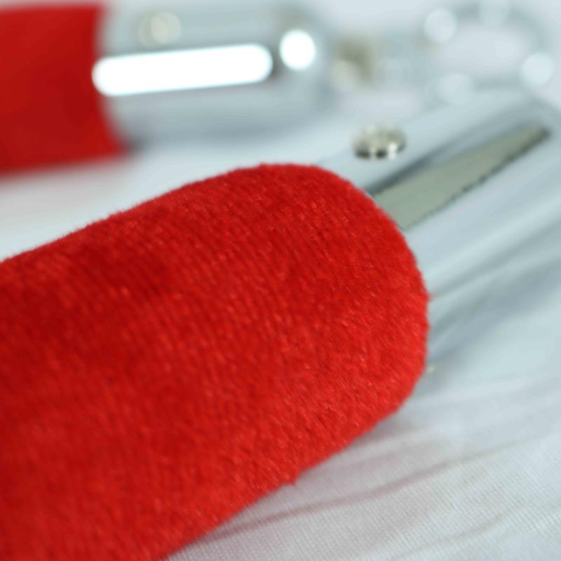 Cordon rouge en velours pour poteaux de guidage