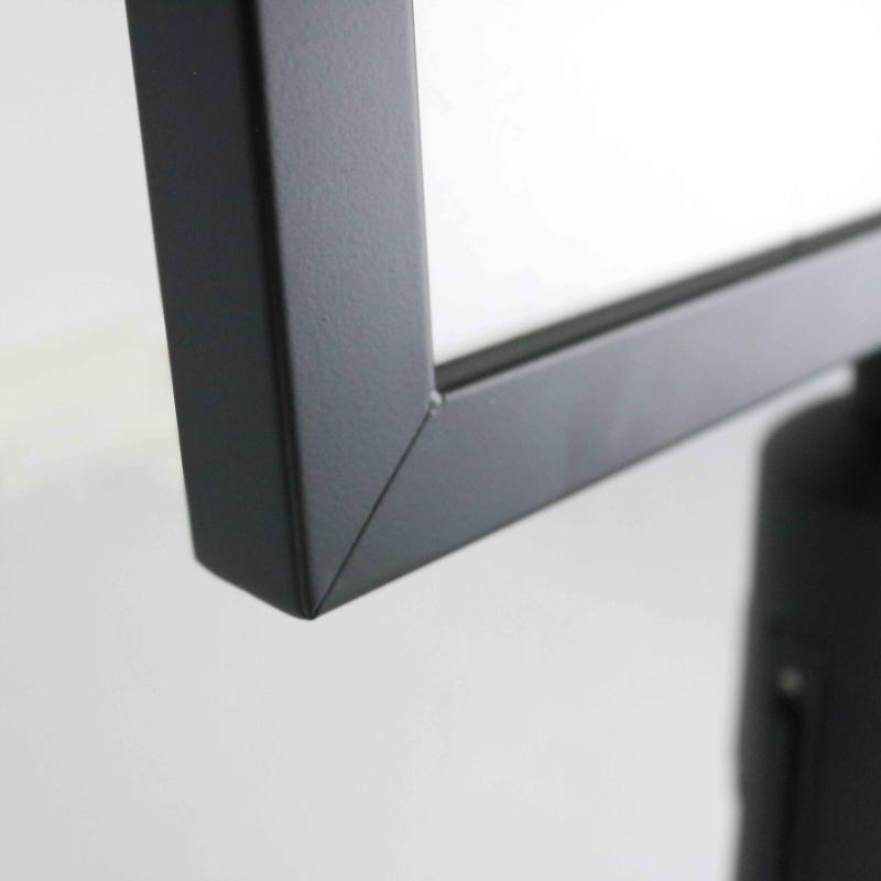 Porte affiche pour poteau de guidage