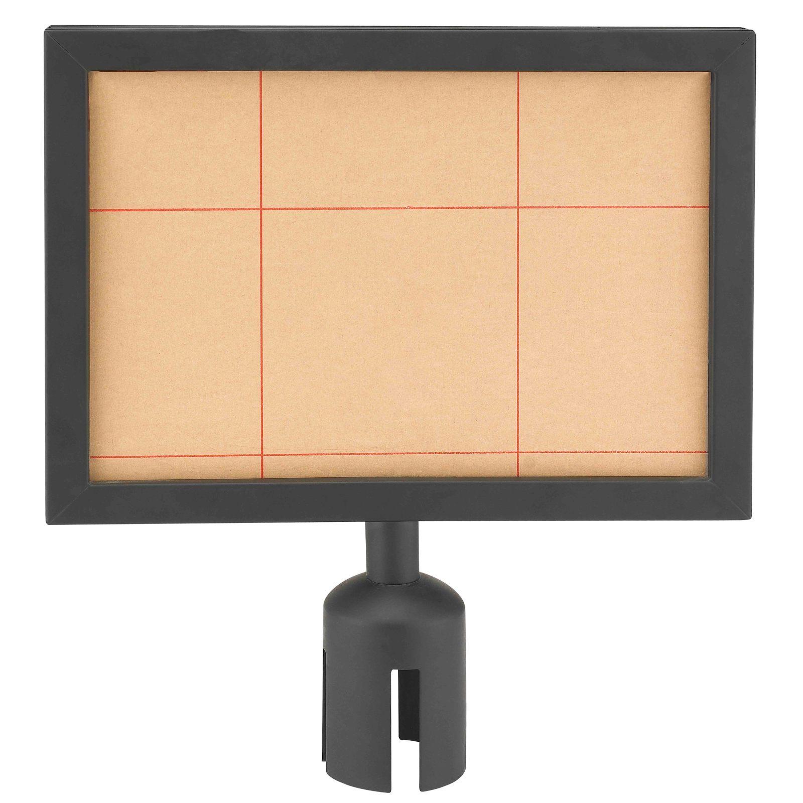 Porte affiche pour poteau de guidage Porte affiche pour poteau de guidage