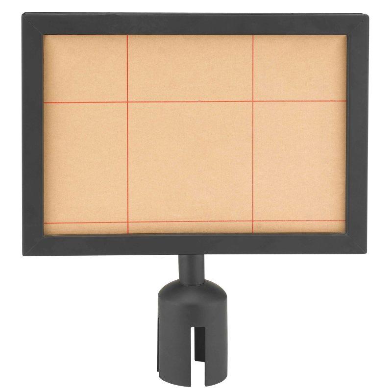 Porte affiche pour poteau de guidage