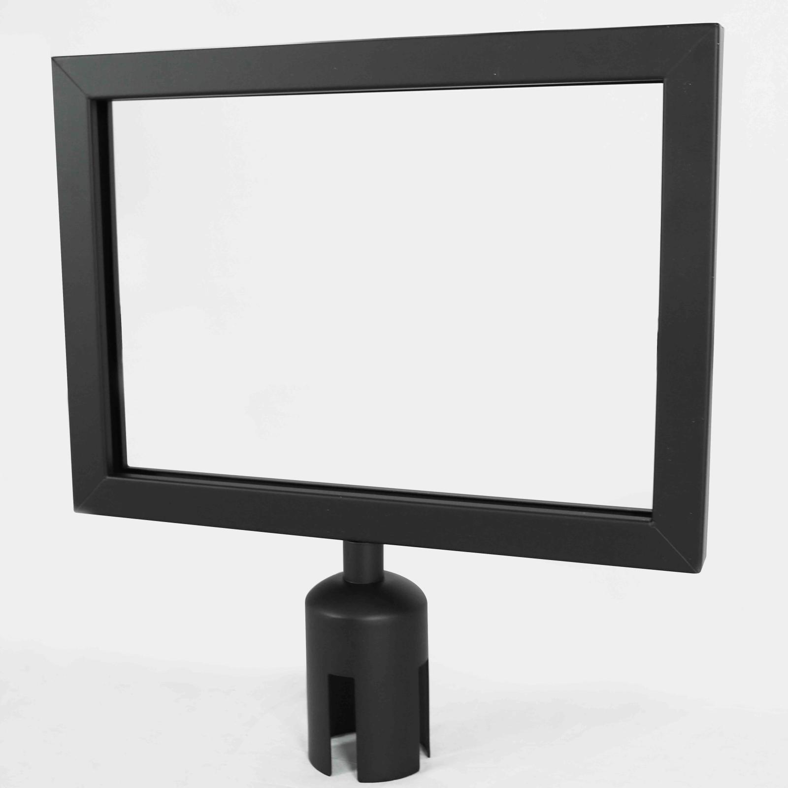 Porte affiche pour poteau de guidage Porte affiche pour poteau de guidage