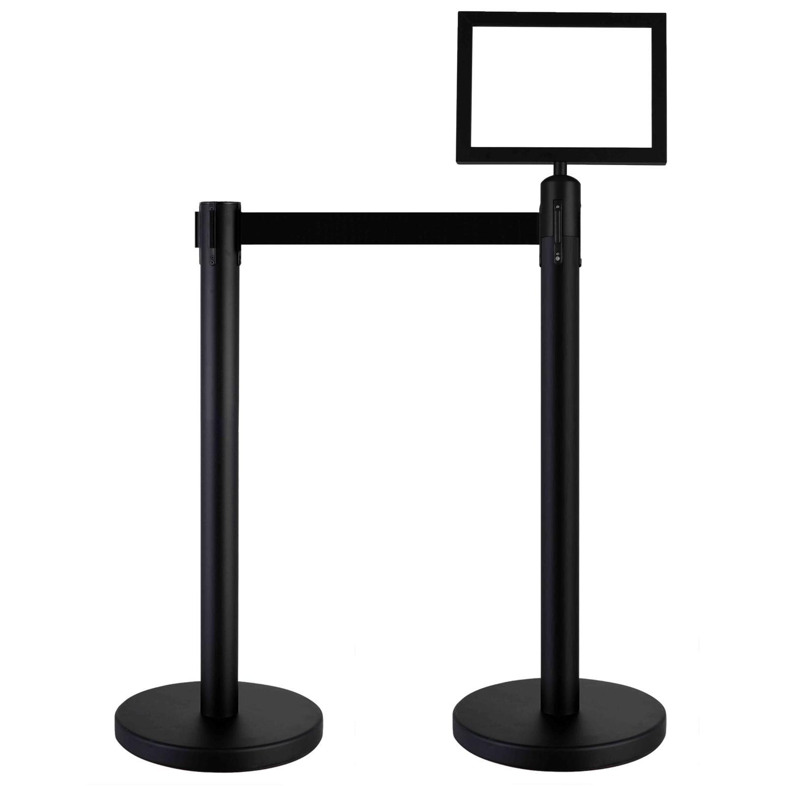 Porte affiche pour poteau de guidage