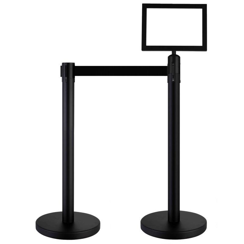 Porte affiche pour poteau de guidage