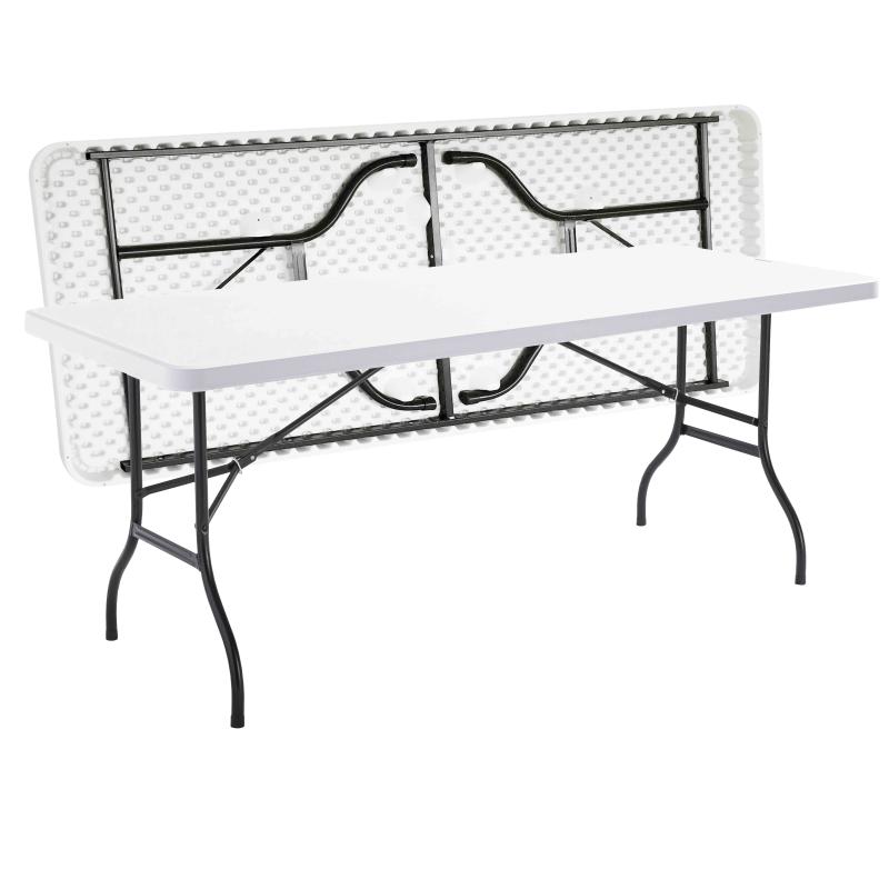 Table pliante et 8 chaises 183cm MONOBLOC
