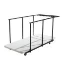 Ensemble 18 tables pliantes en PEHD 180 cm + chariot de transport