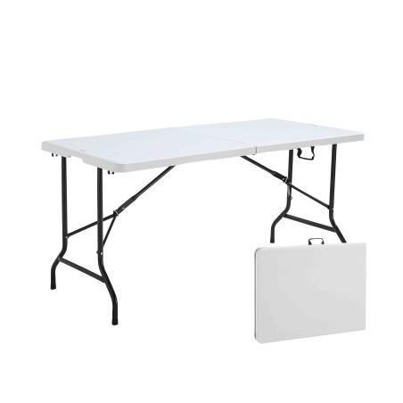 Table pliante rectangulaire 152cm / 6 personnes - Table pliante - Table  pliante polyéthylène