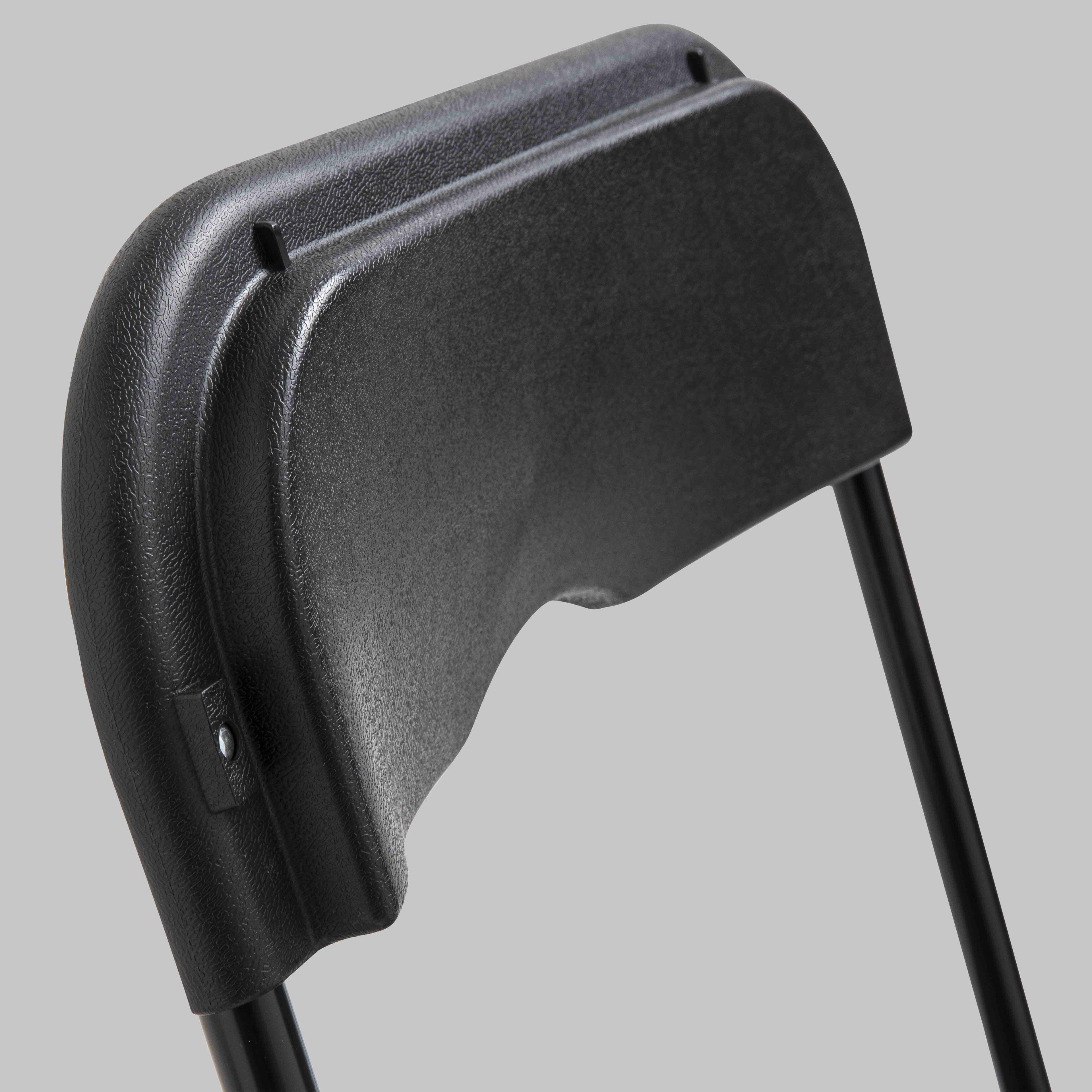 Chaise pliable intérieur / extérieur SLAG en matière plastique noire