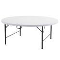 Lot de 10 tables rondes pliantes 180cm - 10 places