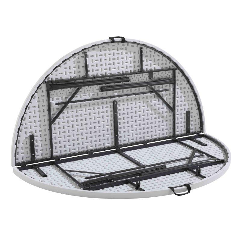 Lot de 10 tables rondes pliantes 180cm - 10 places