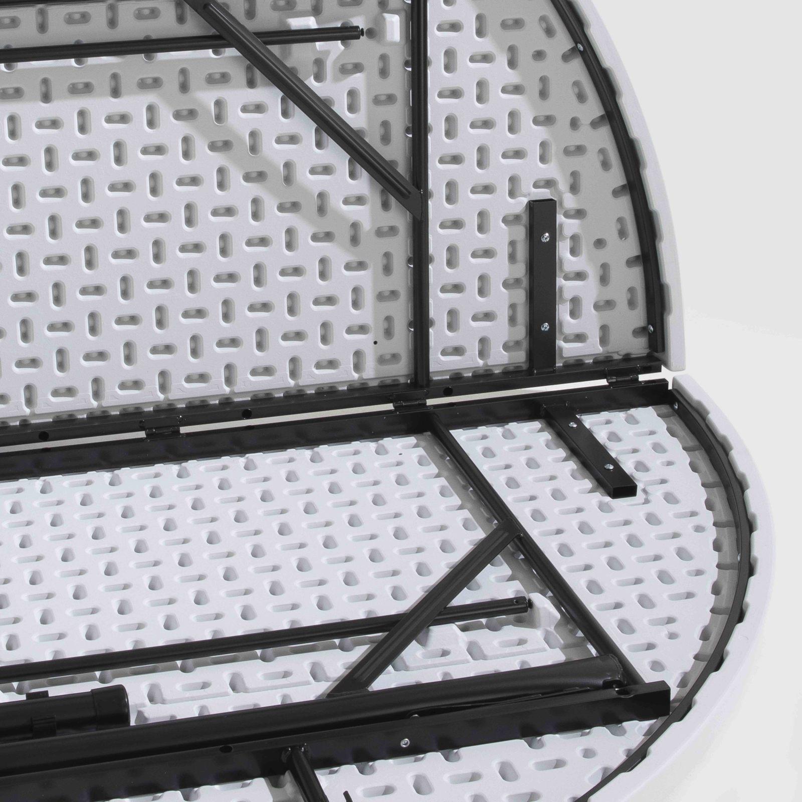 Lot de 5 tables rondes pliantes 180cm - 10 places