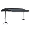 Store double pente en aluminium avec coffre - 3x4m