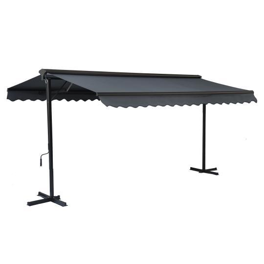 Store banne double pente manuel 3 x 4 m avec coffre | Mobeventpro