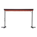 Store double pente en aluminium avec coffre - 3x4m