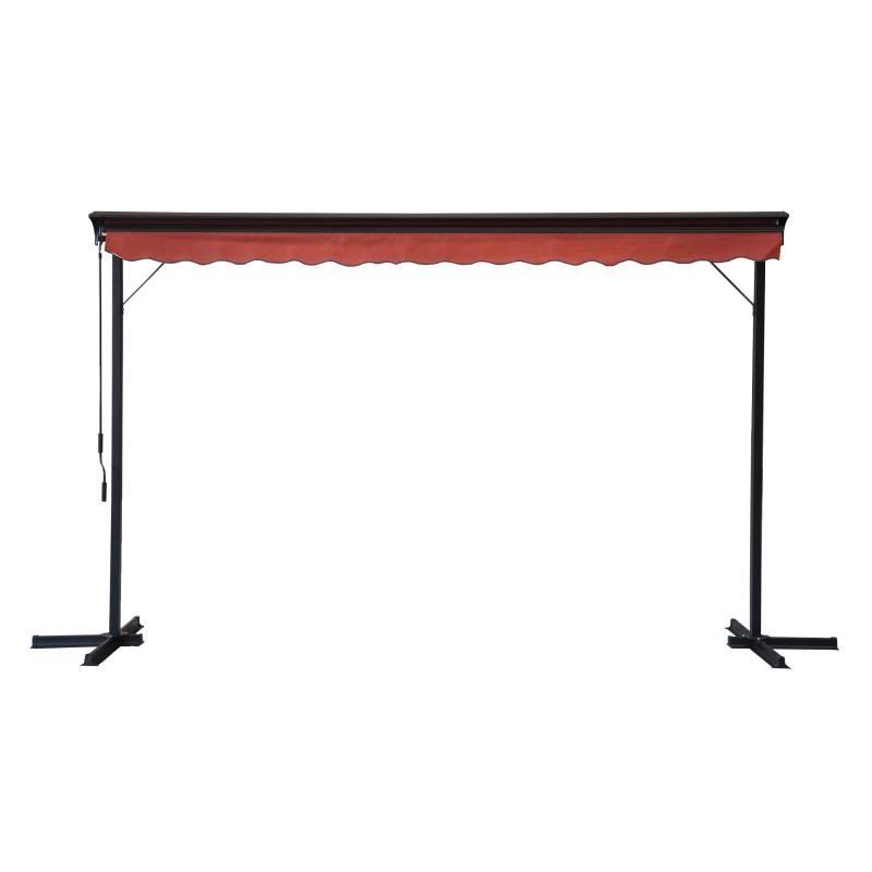 Store double pente en aluminium avec coffre - 3x4m (4/5)