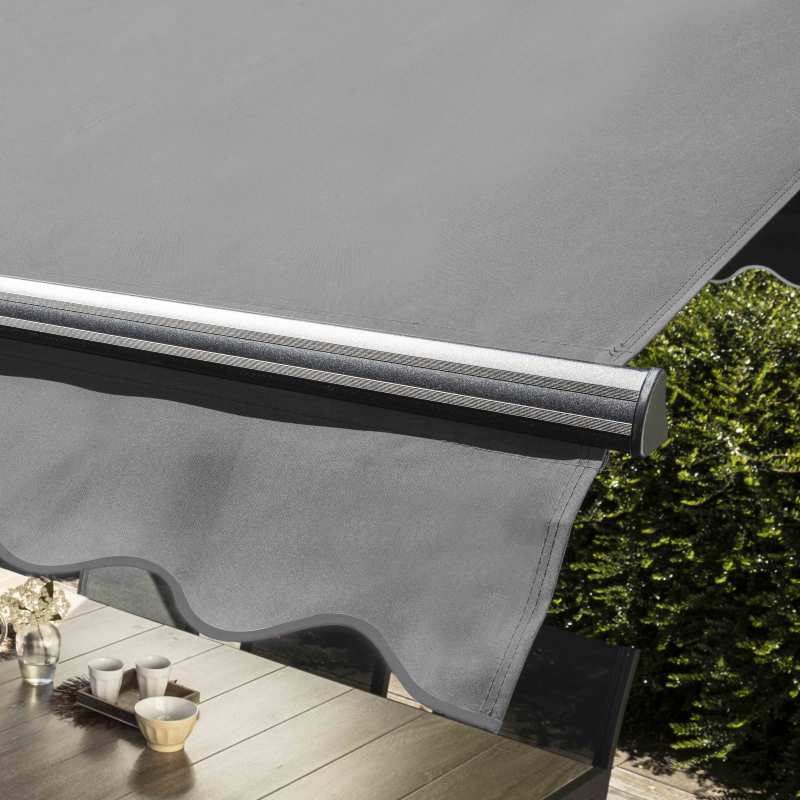 Store double pente en aluminium avec coffre - 3x4m (3/5)