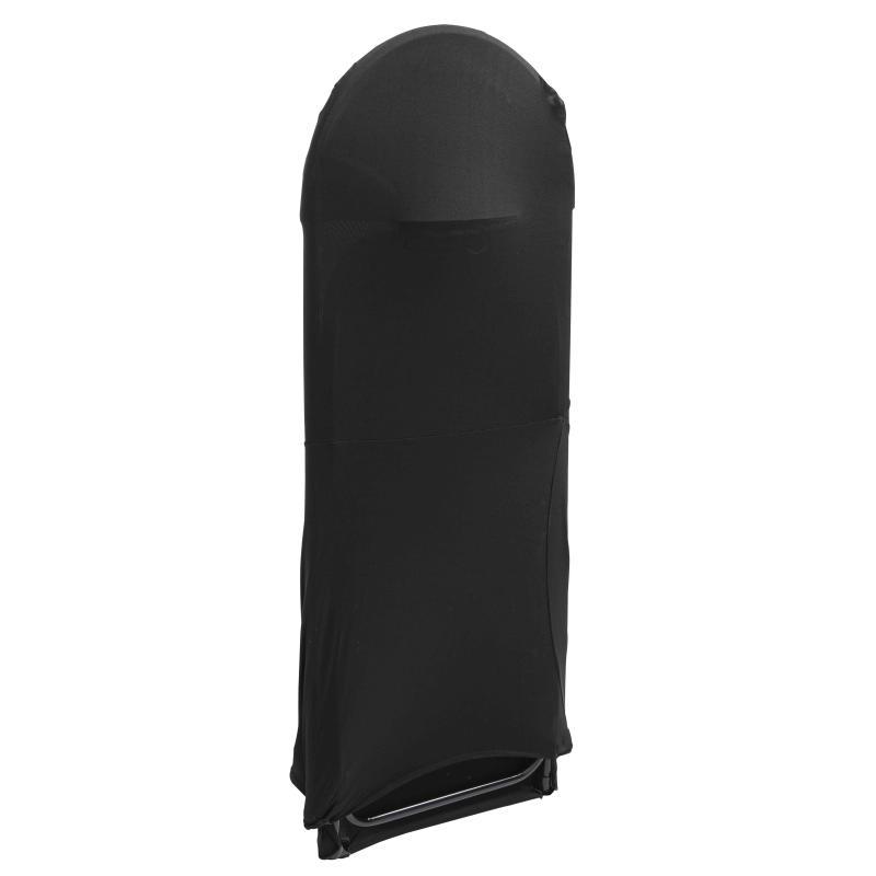 Housse élastique pour chaise pliante noire
