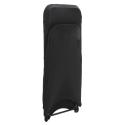 Housse élastique pour chaise pliante noire