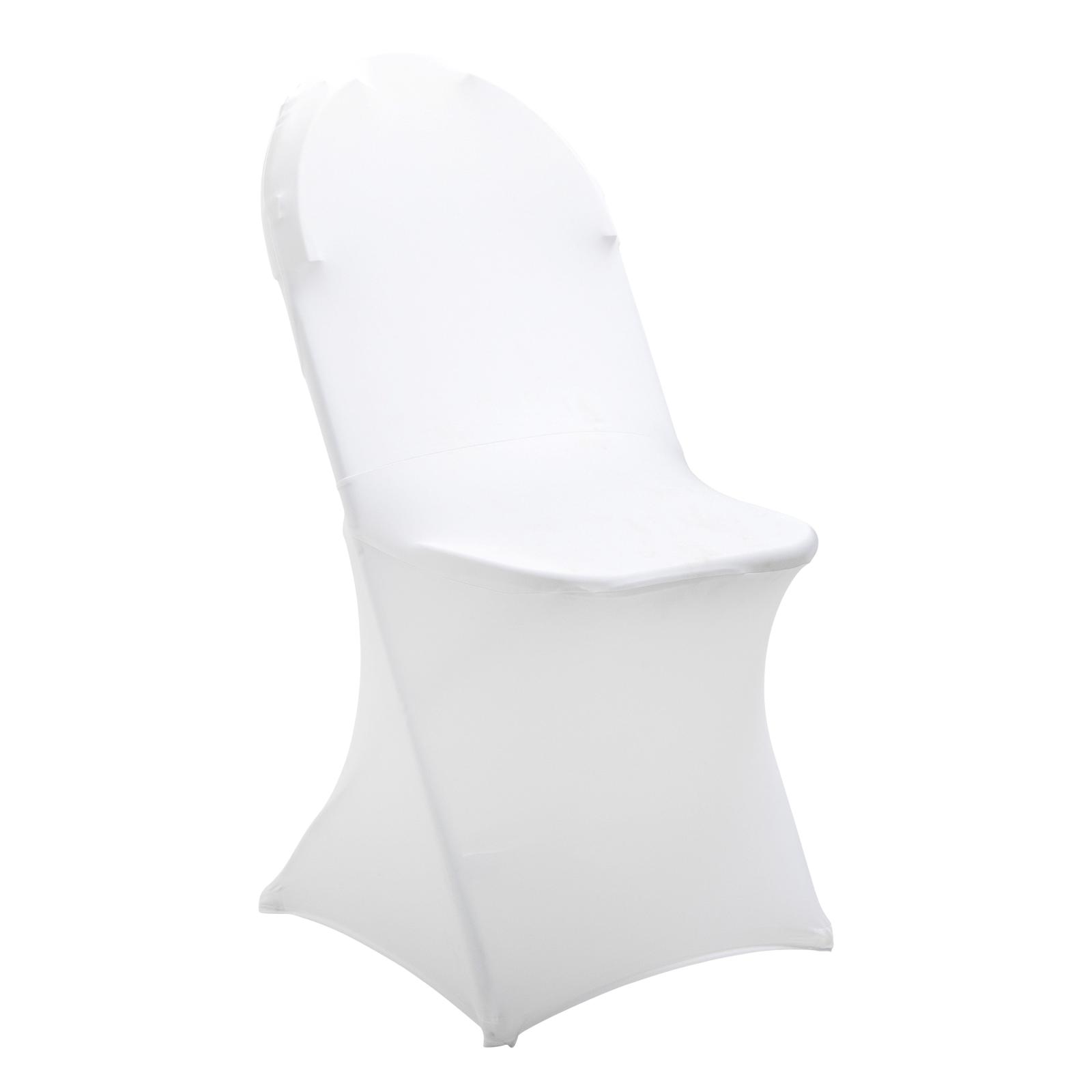 Housse de chaise pliante blanche