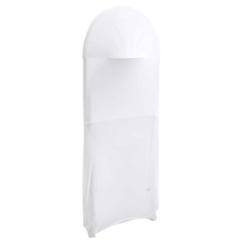 Housse de chaise pliante blanche