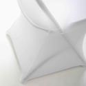 Housse de chaise pliante blanche
