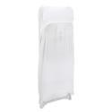 Housse de chaise pliante blanche