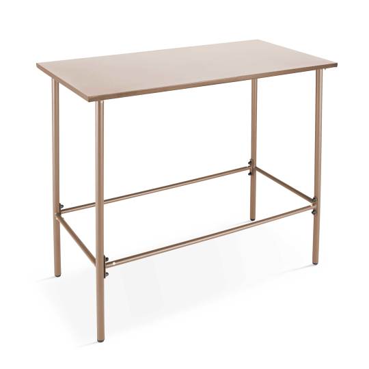 Table haute rectangulaire 120 x 60 cm acier thermolaqué | Mobeventpro