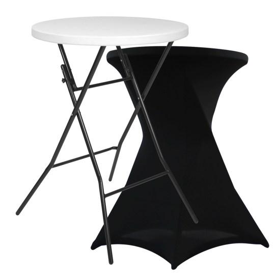 Mange-debout pliant et housse de mange debout noire