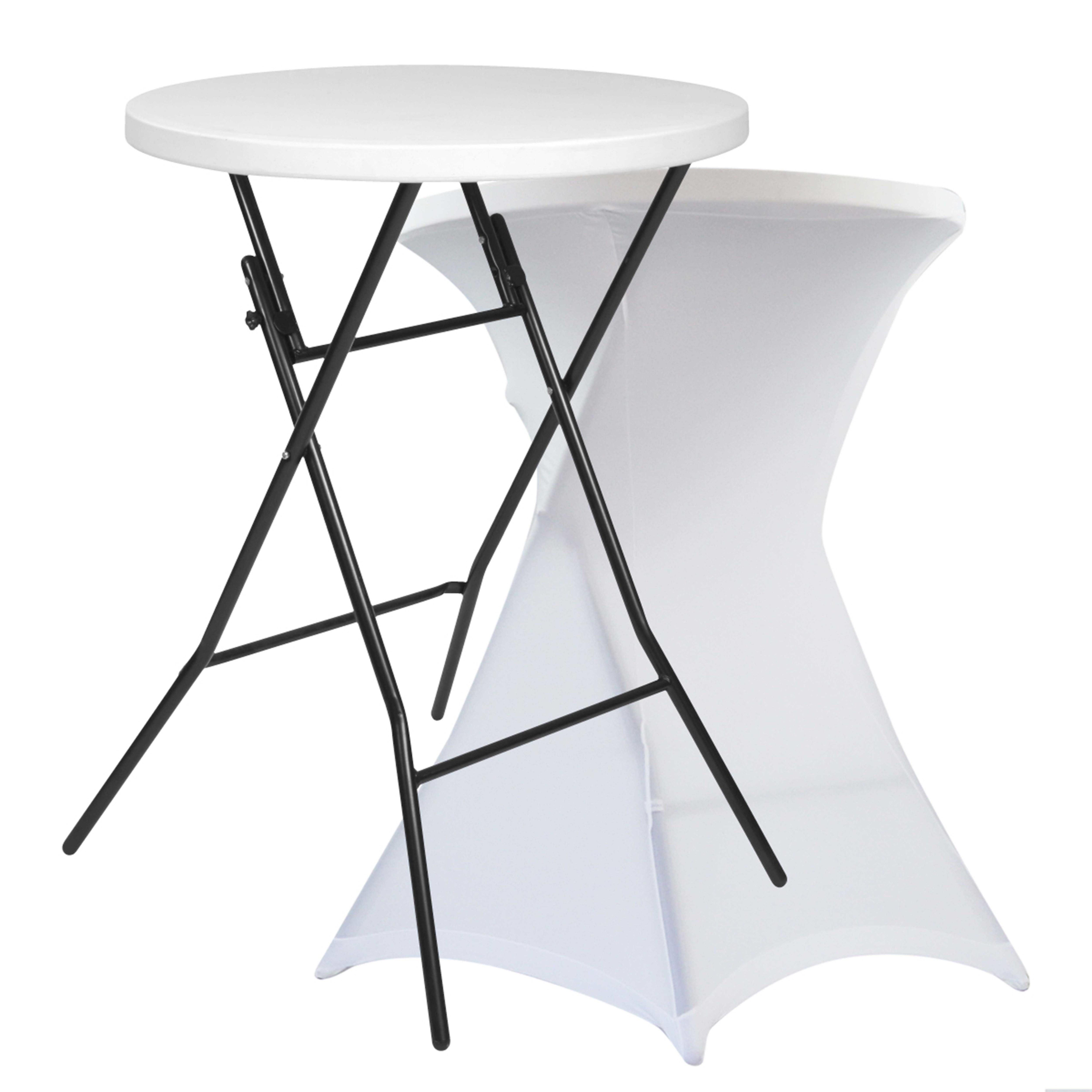 Mange debout pliant 80x110 cm et housse élastique blanche - Plastique
