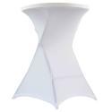 Mange-debout pliant et nappe housse blanche