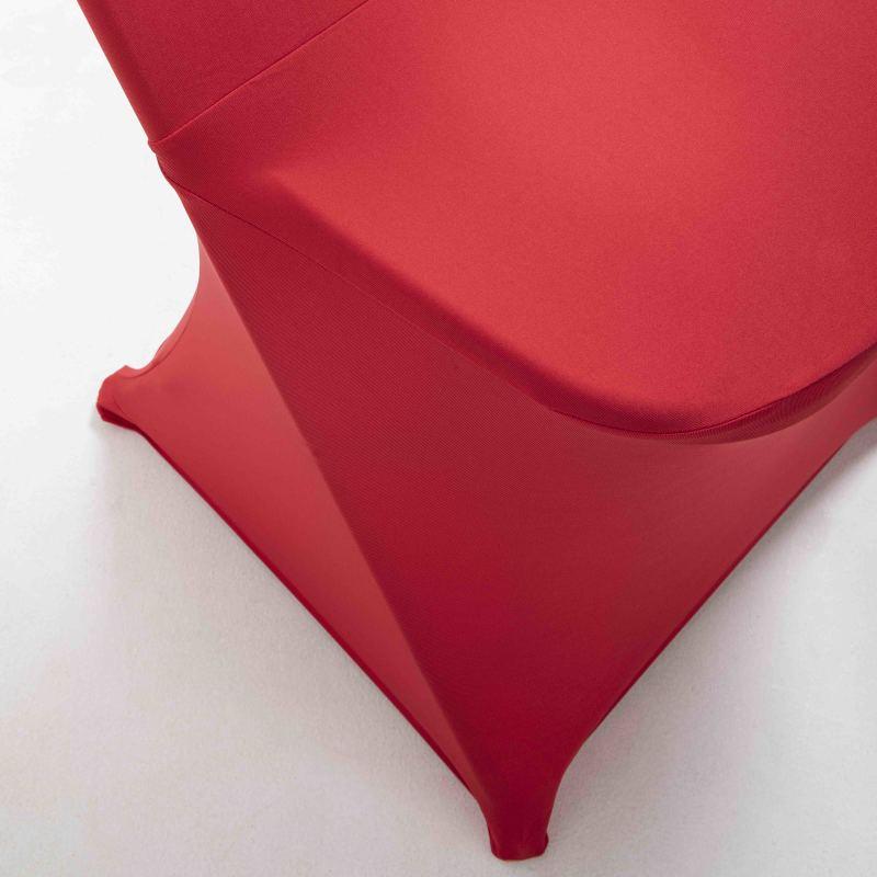 Chaise pliante et housse de chaise rouge 