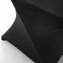 Chaise pliante et housse de chaise noire