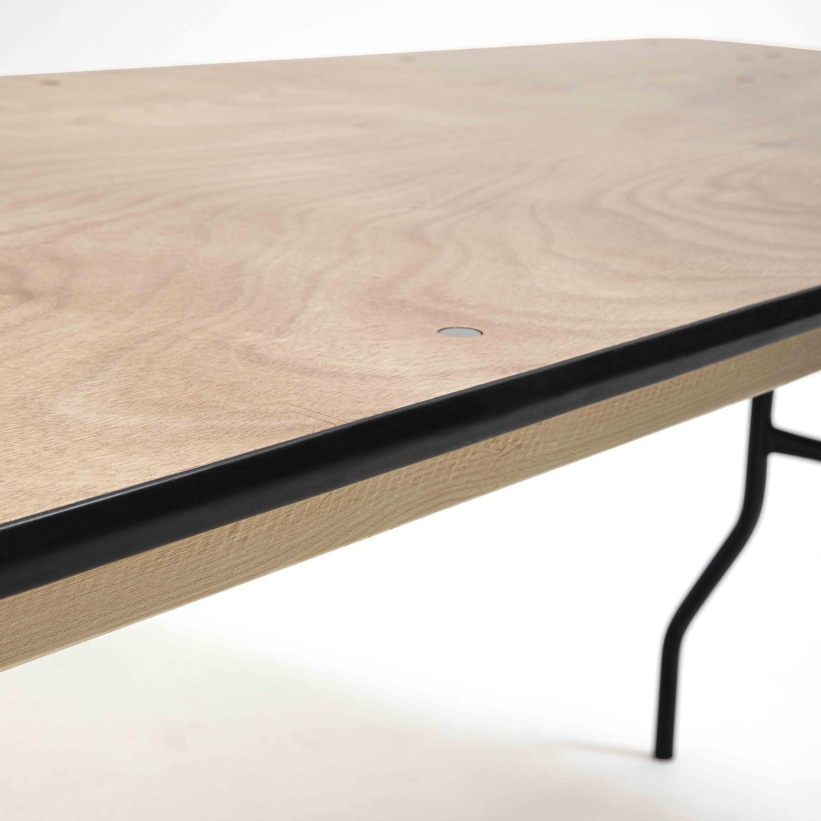 Table pliante en bois 180 cm - Lot de 10
