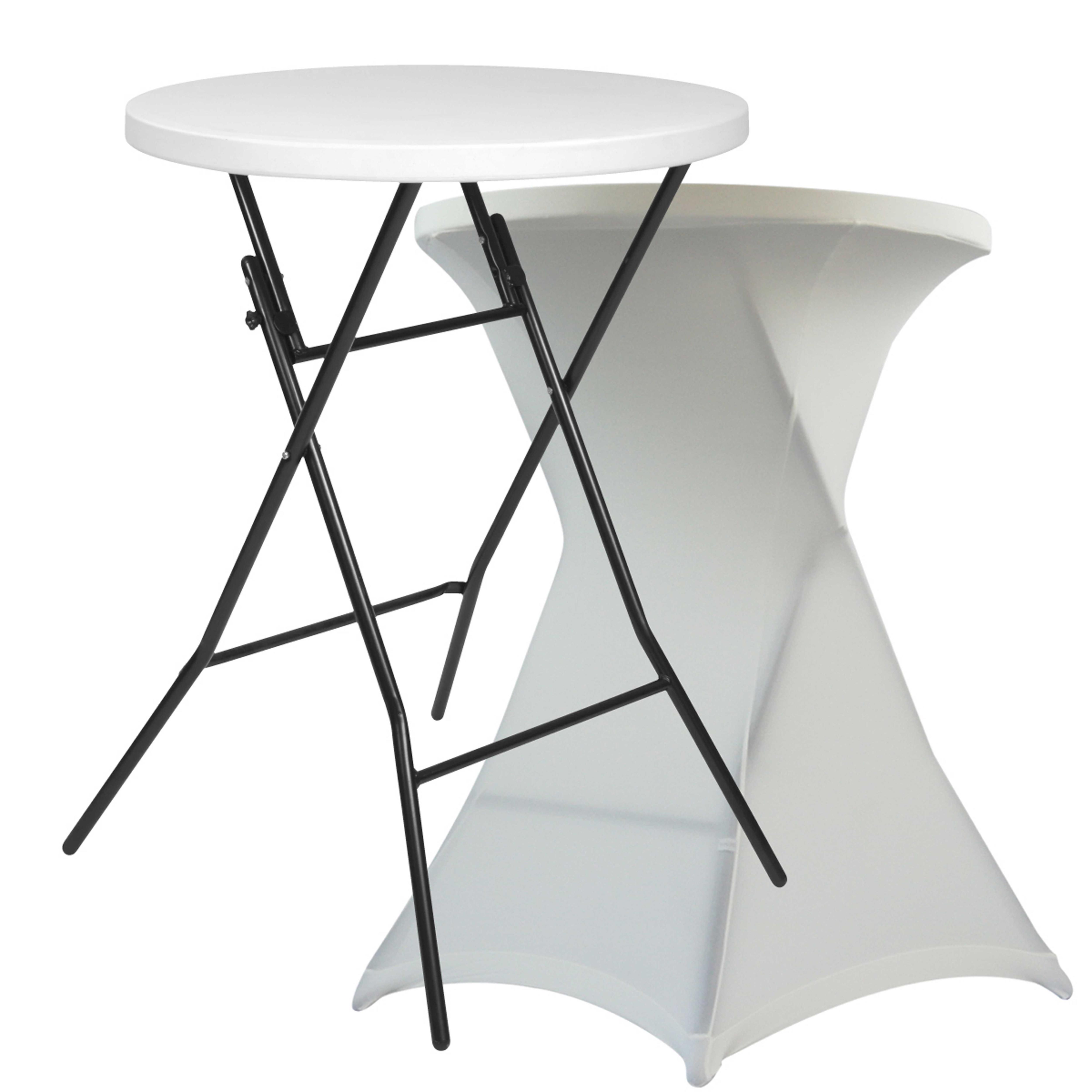 Mange debout pliant 80x110 cm et housse élastique écrue - Plastique