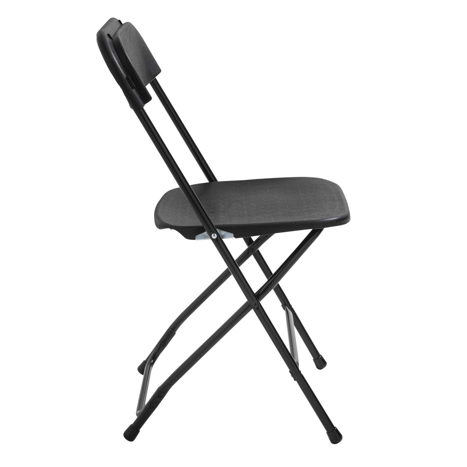 Chaises pliantes noires de réception Lot de 10