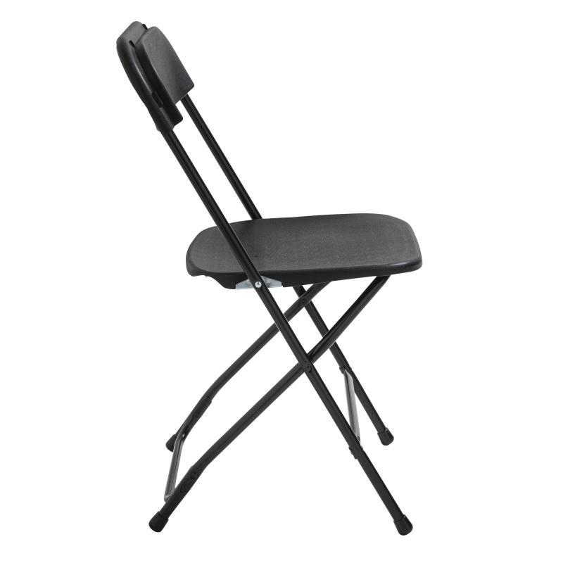 Chaises pliantes noires de réception Lot de 10