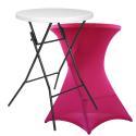 Mange debout pliant 110x80 et housse élastique rose
