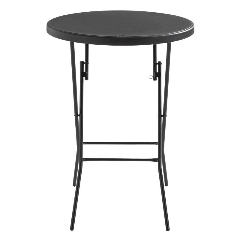 Table haute mange debout noir 80cm 