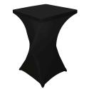 Housse de mange-debout carré noire 70x70x110 cm